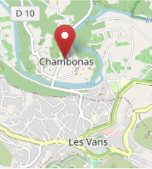 Carte accès Mairie de Chambonas